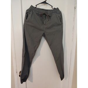 Women's Zara Draw String Grey Pants Size Small Elastic Hem Ankle